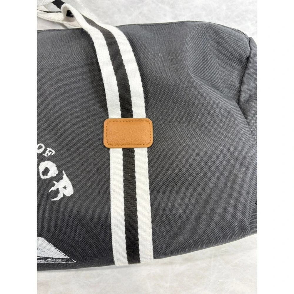 Hit Books of Horror Black Canvas Duffel Bag Skull Graphic Gym Travel‎ Bag